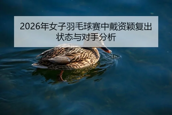 2026年女子羽毛球赛中戴资颖复出状态与对手分析